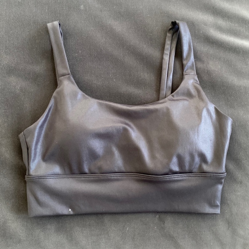 Leather workout top